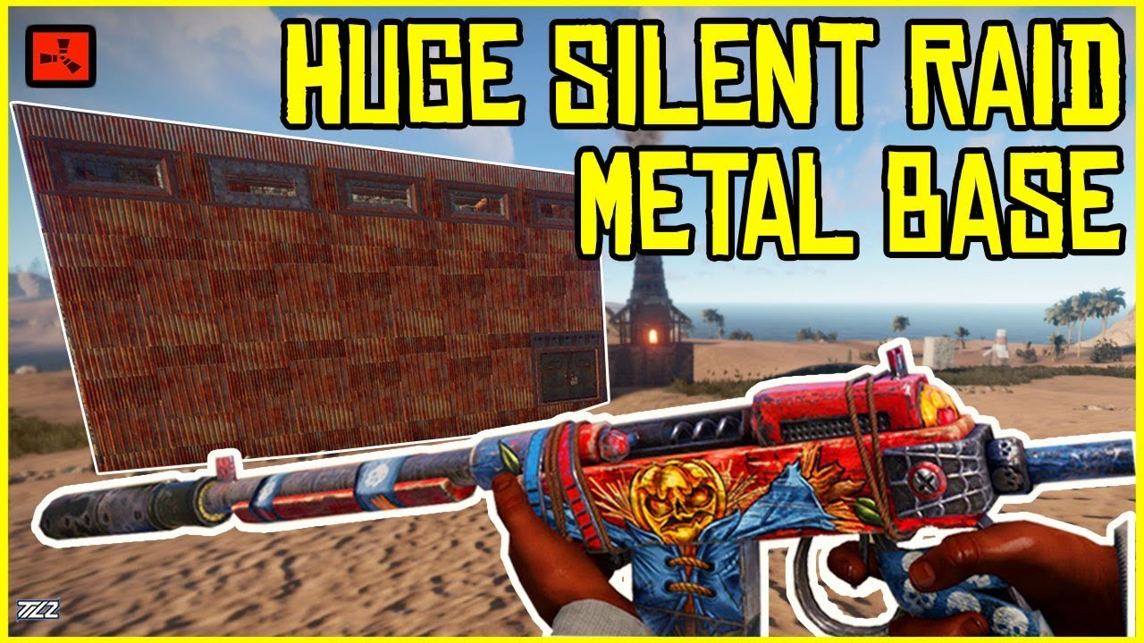 Silent RAIDING A Neighbour's HUGE METAL BASE! - RUST (Ep 5)