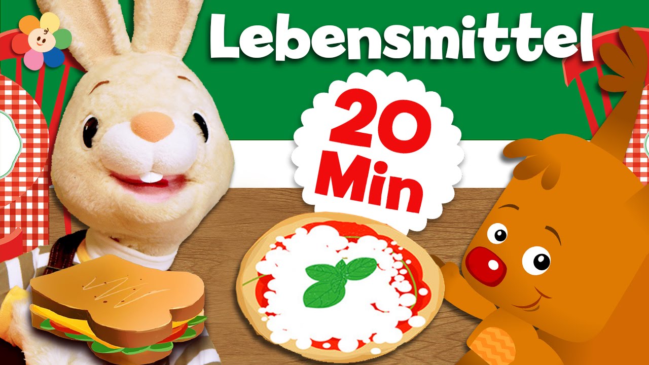 Erste Worte lernen für Kinder | Kuchen, Müsli, Pizza und mehr! | Bildergeschichten von BabyFirst