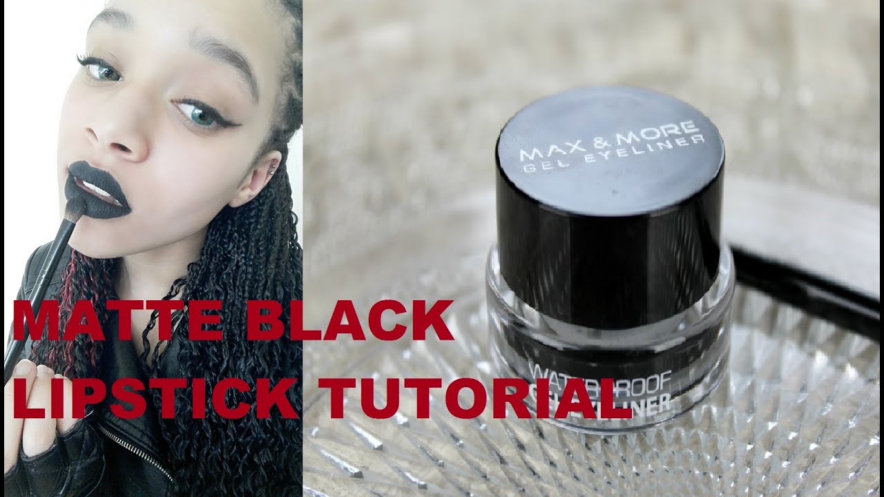How to: Perfect Matte Black lipstick (EASY), 2 different ways | PierceTheLittlegirl
