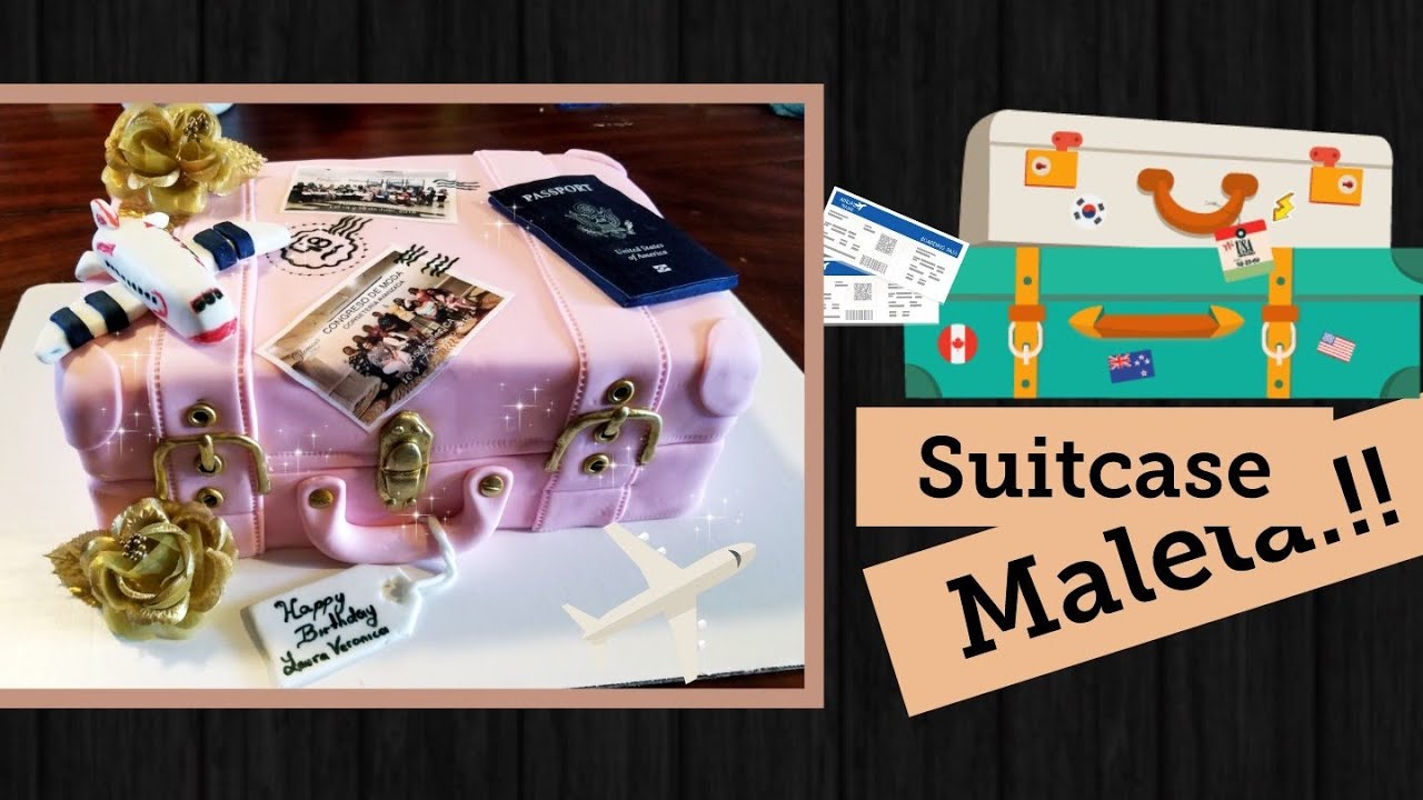 Pastel de maleta/suitcase cake
