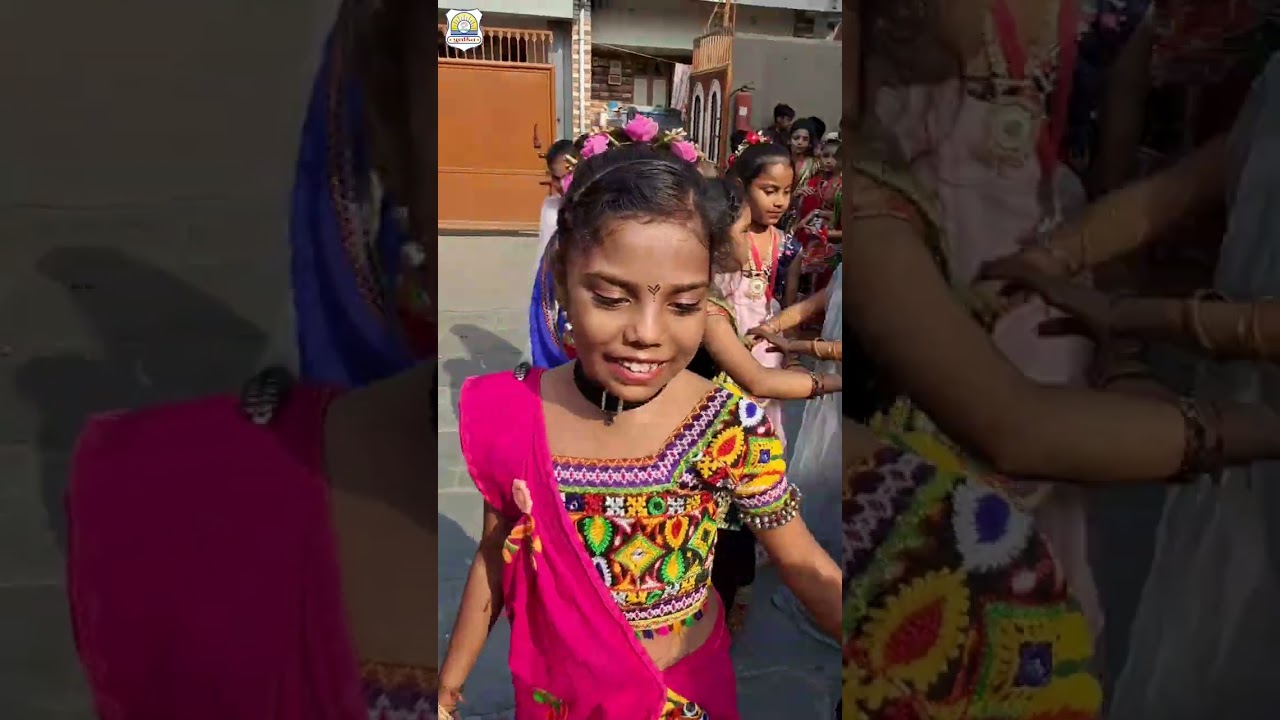 Navratri Celebration in Pulkit Campus.   Std :- 3rd to 5th