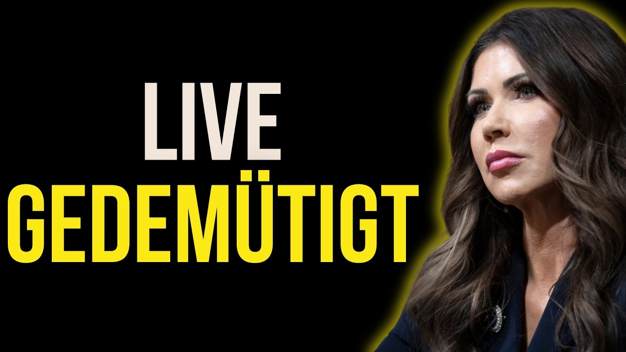 🚨 TRUMP wütend – Kristi Noem blamiert sich schon wieder weltweit!