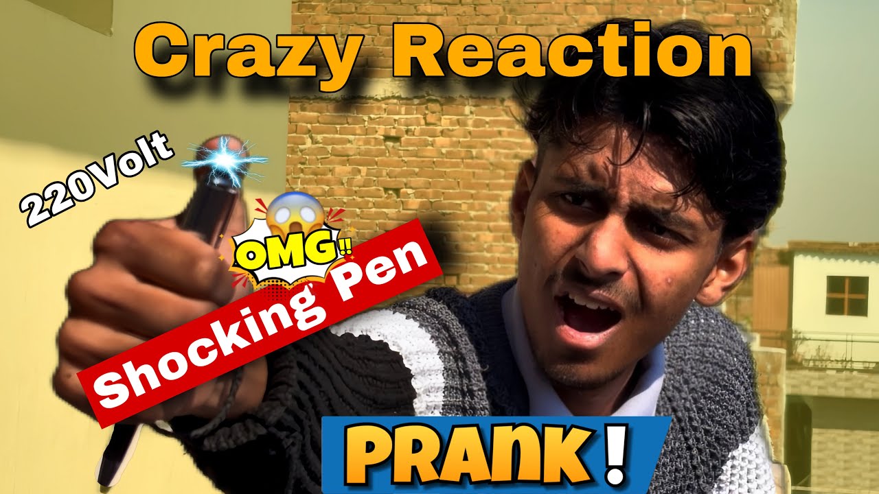 Dosto ke sath Dangerous Shocking Pen Prank 😱 | Crazy Reaction 