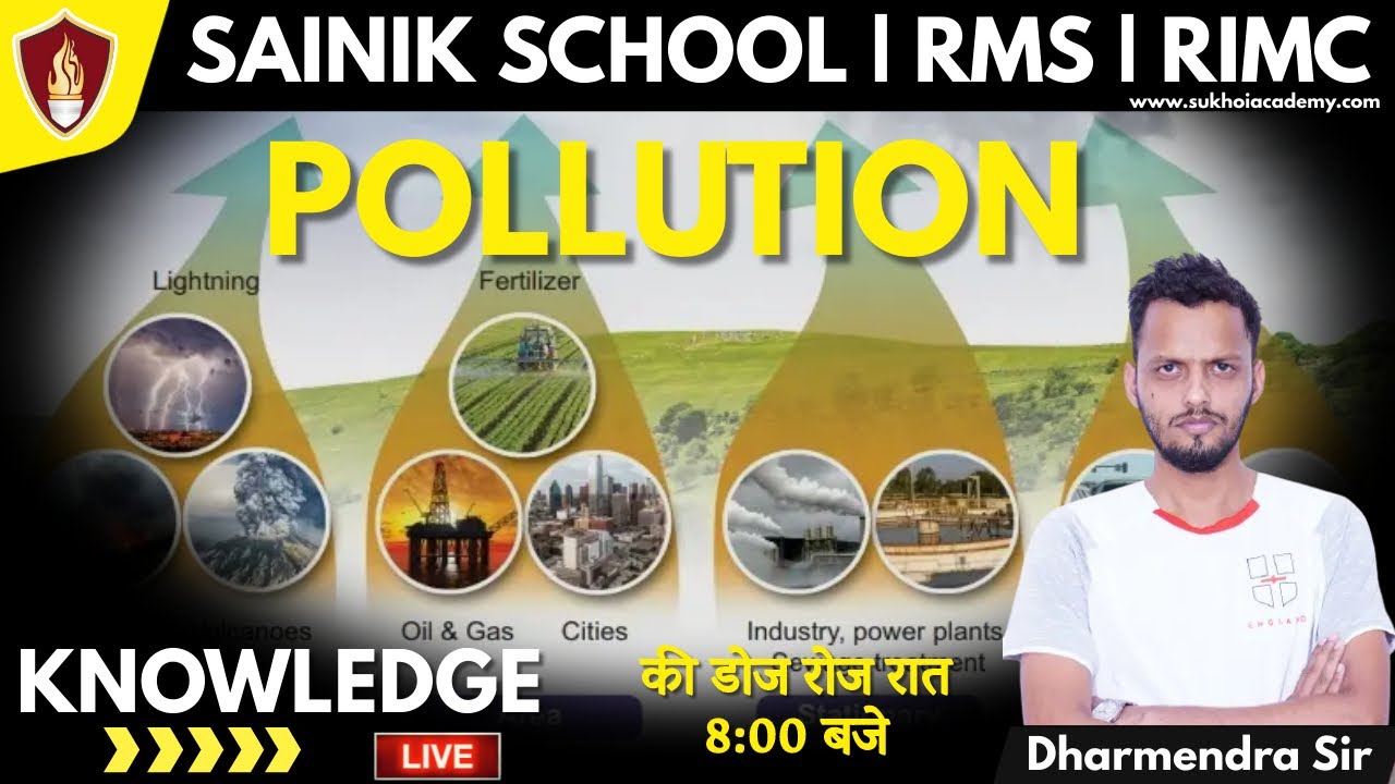 Sainik School / Military School / RIMC Coaching - Pollution By Dharmendra Sir