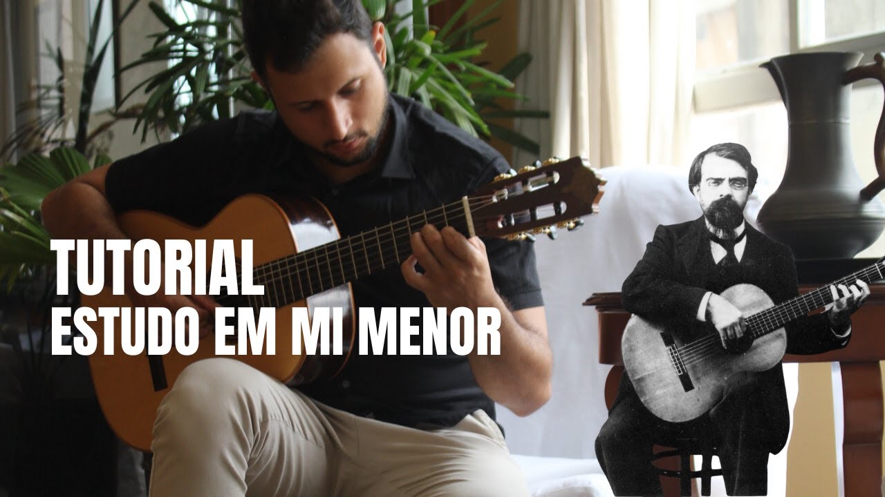 tutorial do ESTUDO em MI MENOR (Francisco Tárrega), a melodia mais BONITA do VIOLÃO