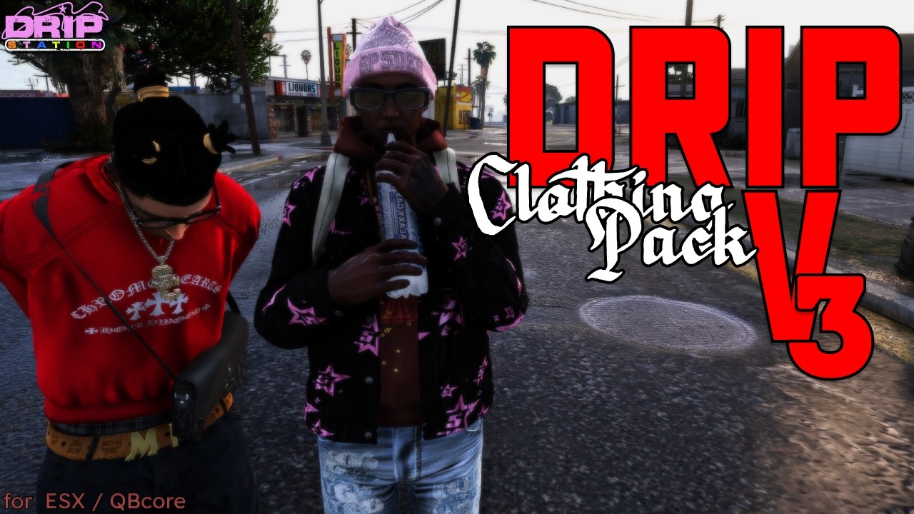 DripStation Clothing Pack V3 / GTA V FiveM Clothing Pack / Best Clothing Pack for GTA RP 2026
