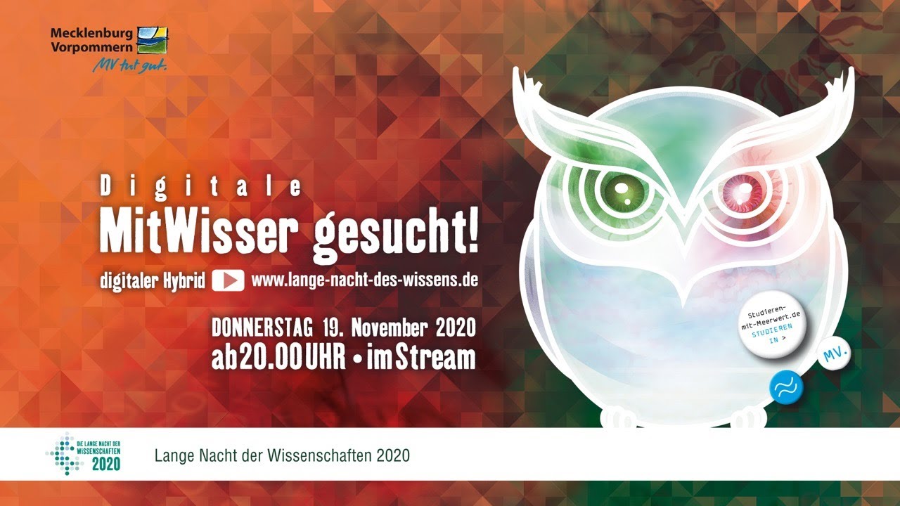 Lange Nacht der Wissenschaften 2020 geht on AIR!