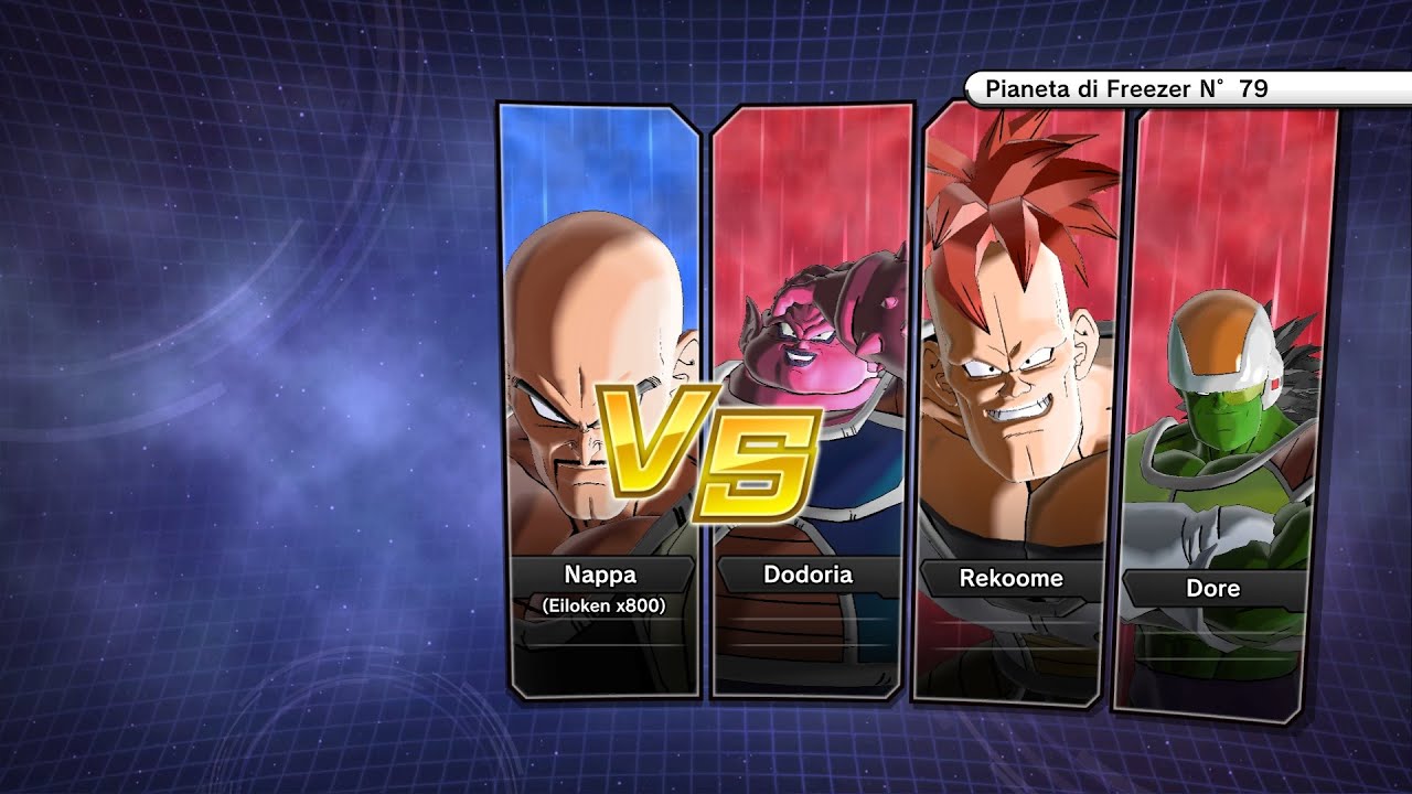 Xenoverse 2 - Requested match (PC): Nappa Eiloken x800 vs Dodoria/Rekoome/Dore