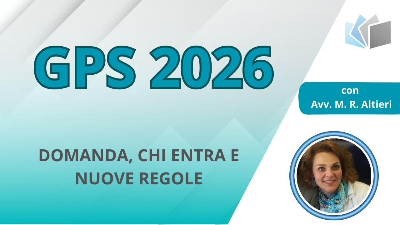 GPS 2026: DOMANDA, CHI ENTRA E NUOVE REGOLE