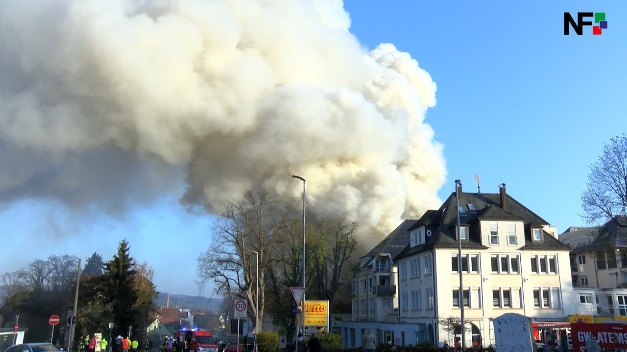 16.04.2019 – Großeinsatz bei Gebäudebrand