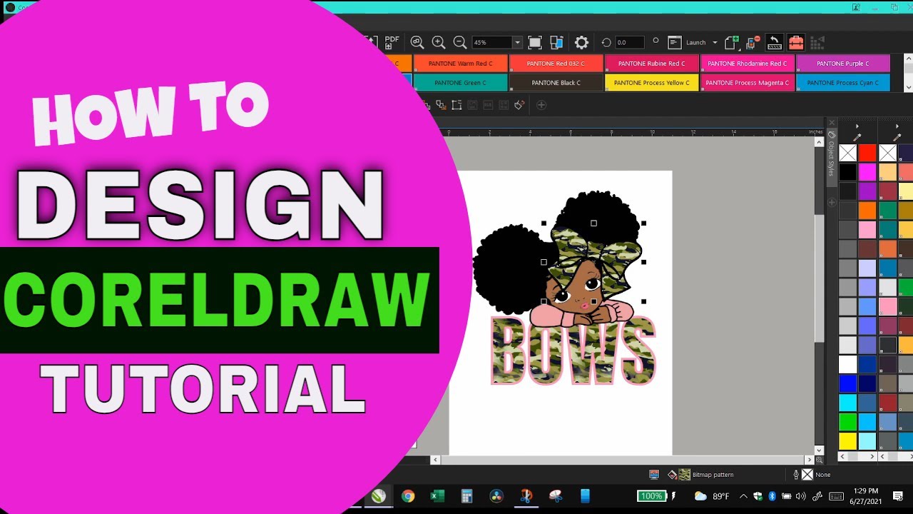 How To Design A T-Shirt In Coreldraw