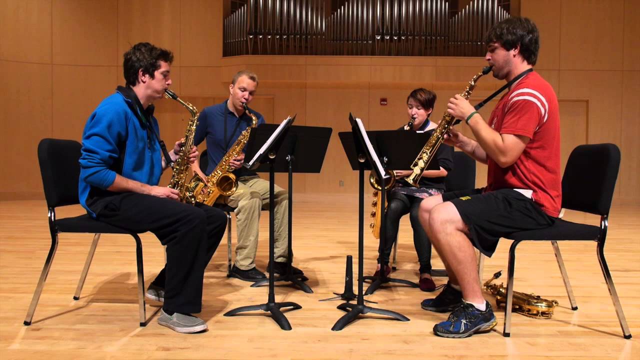 2013 10 04 NMU Sax Quartet   Looney Tunes Theme HD 720p