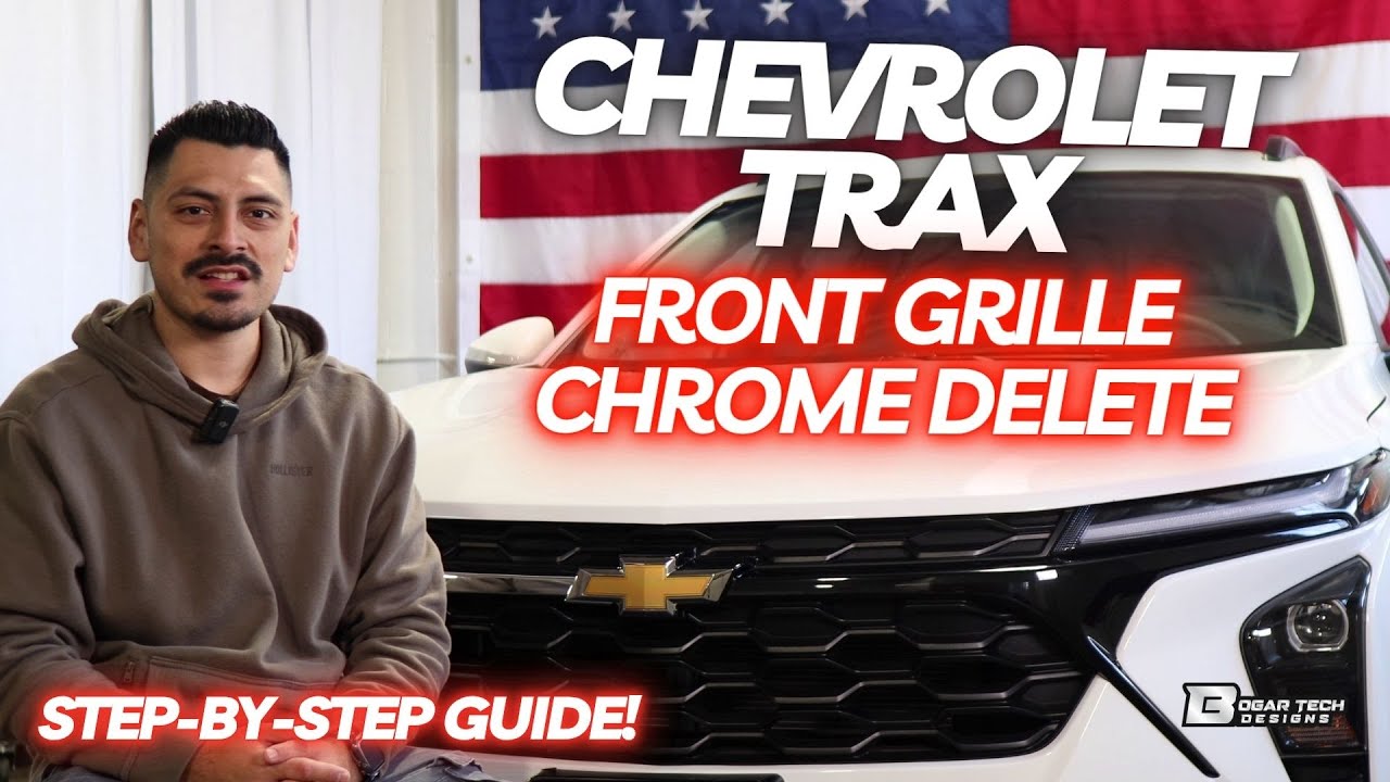 Chevrolet Trax 2024-2026 Передняя решетка хромированная, удаление, установка
