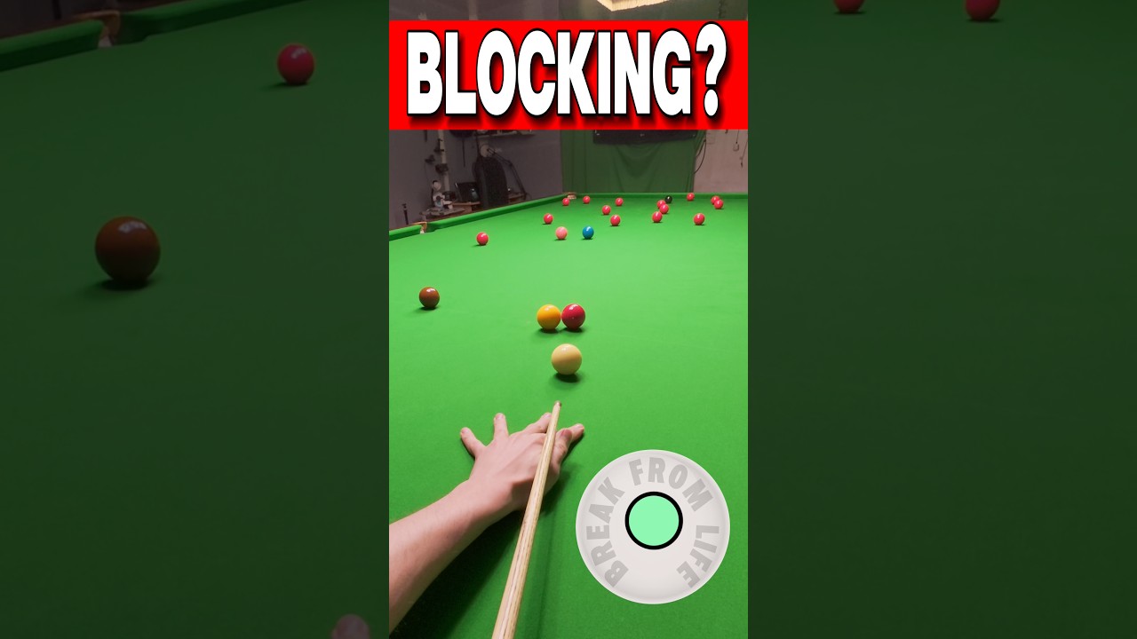 Snooker Practice Break Blocking 🧱 GoPro Headcam POV