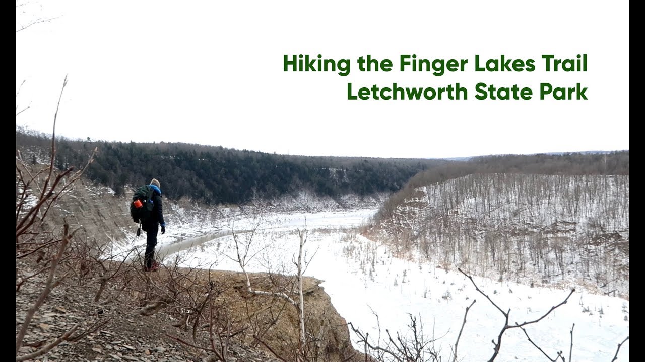 Winter Hiking the Finger Lakes Trail in Letchworth State Park