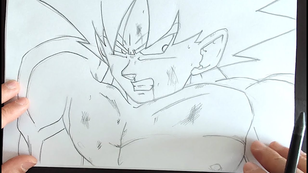 How to draw GOKU - DBZ