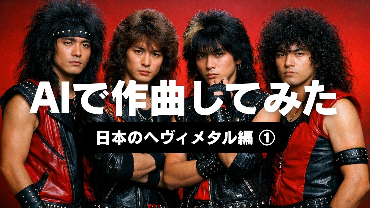 【AI作曲】元祖日本のメタル・バンドにAIで挑戦！　 #ジャパニーズメタル #ラウドネス   #音楽生成ai.