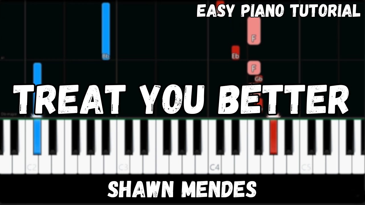 Shawn Mendes - Treat You Better (Easy Piano Tutorial)