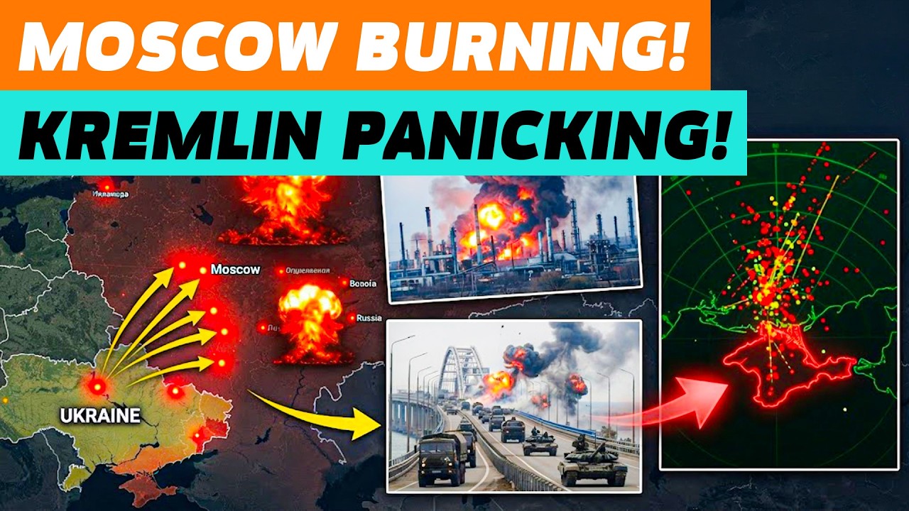 Moscow on fire, Crimea braced for the end: Ukraine systematically destroys Putin's machine!