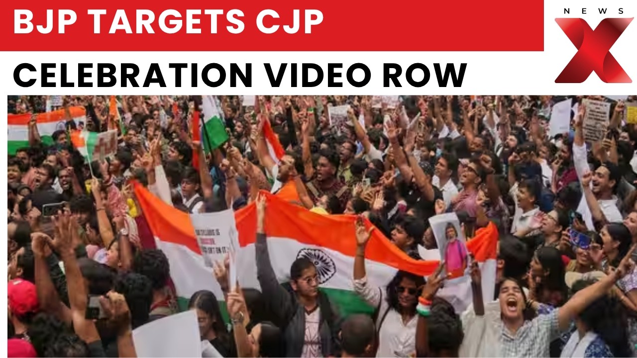 CJP Protest Row: BJP Targets Protest Leaders Over Celebration Video, Raises Funding Questions