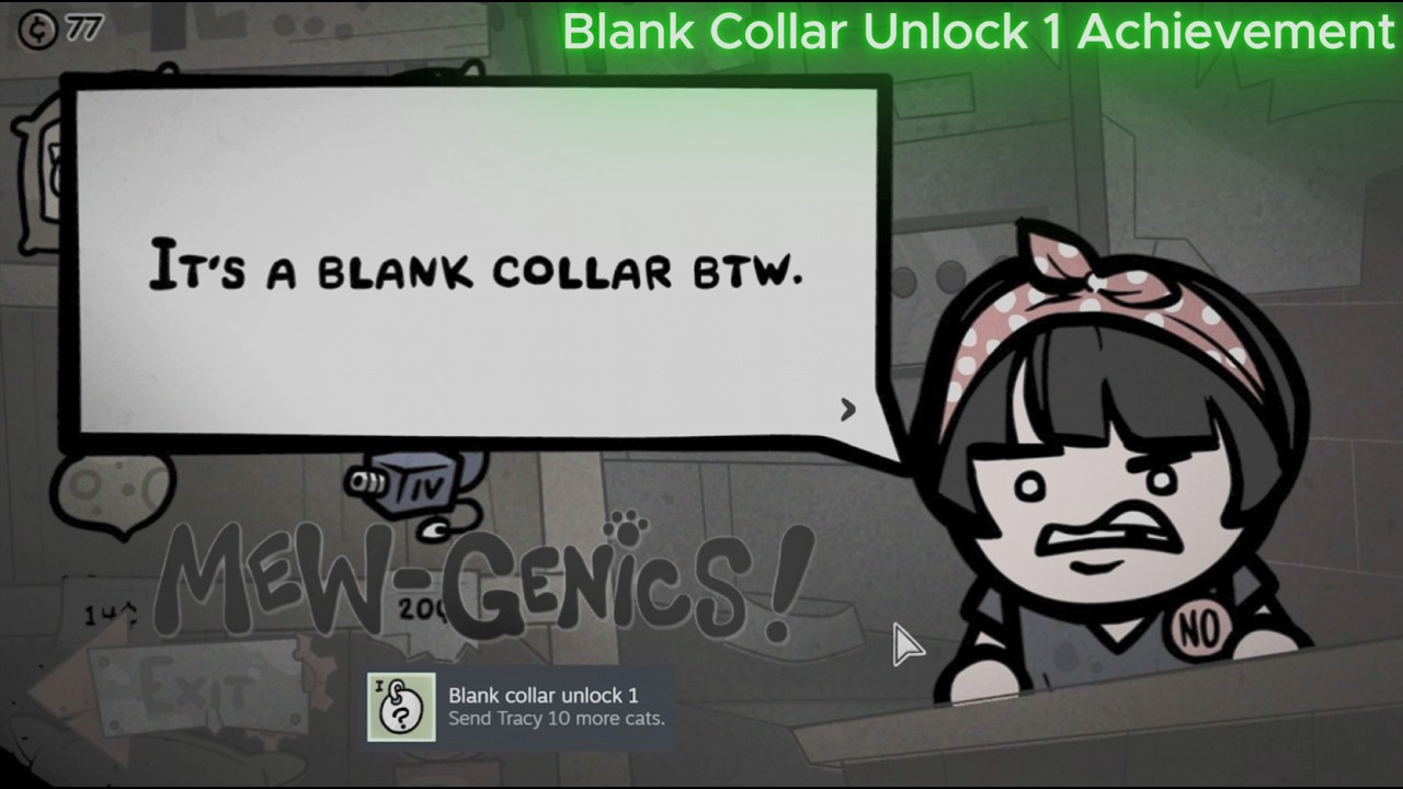 Mewgenics - Blank Collar Unlock 1 Achievement!