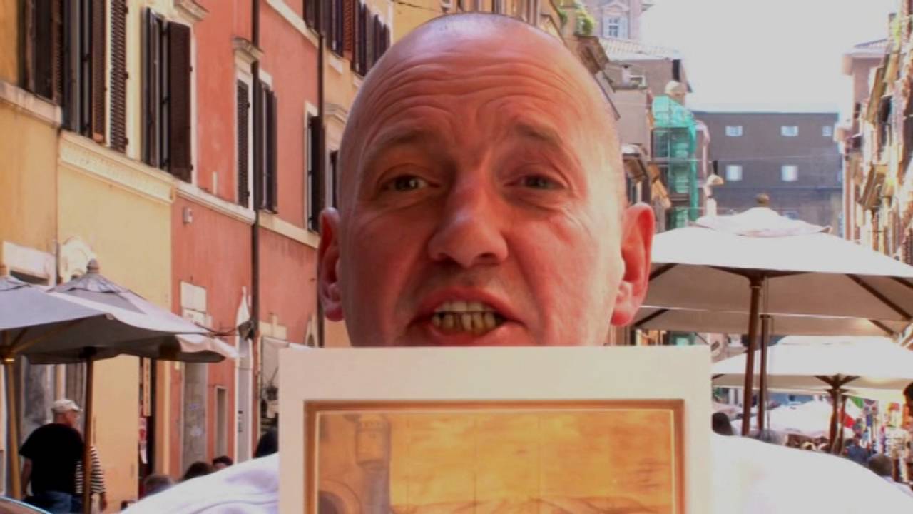Rob van den Bergh Crooswijk in Rome - Schilderij:  “Geloof, Hoop en Liefde”