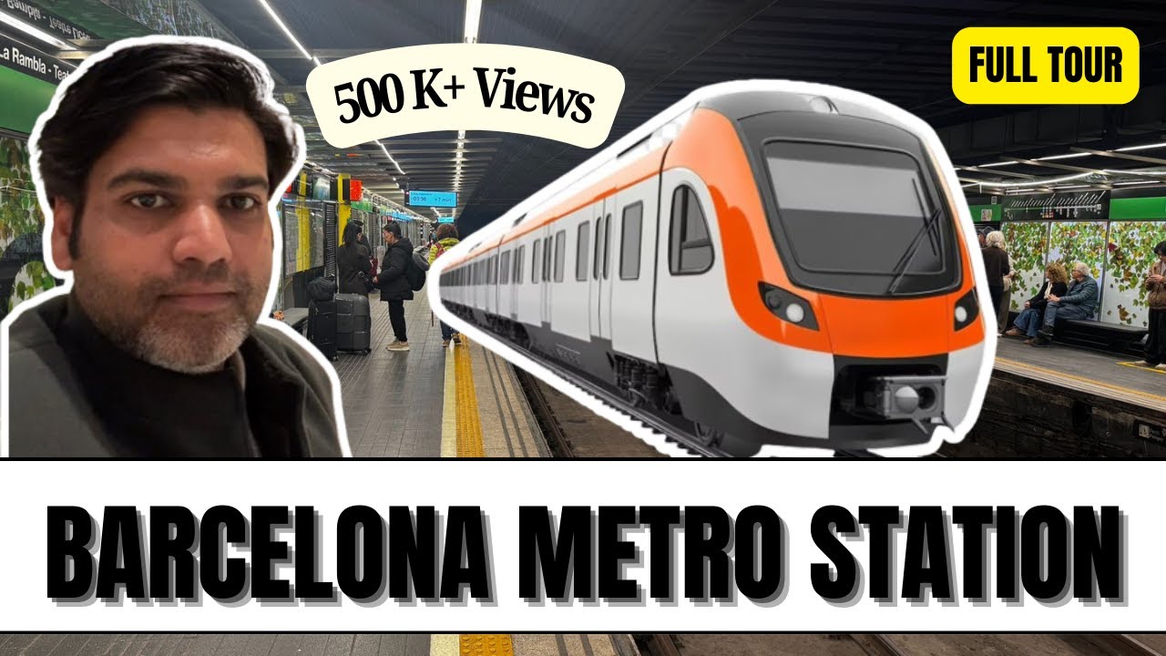 🚇 How Barcelona Metro Really Looks | Full Station Tour 🚇🇪🇸