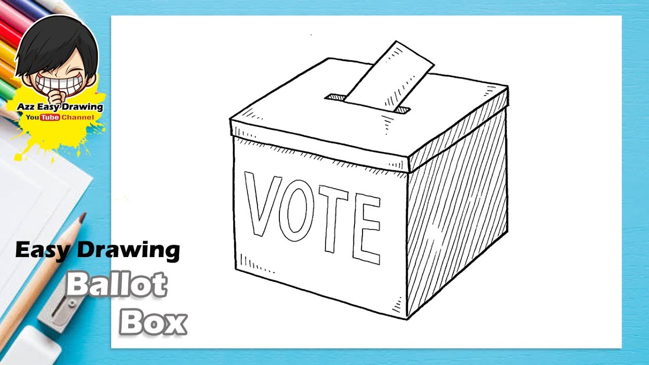 Easy Drawing Ballot Box