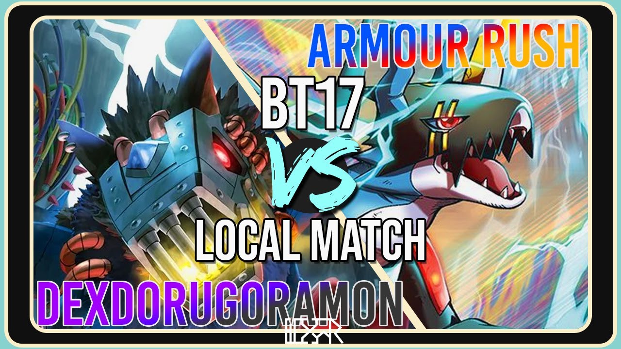 DexDorugoramon vs Veemon Armor [Digimon TCG BT17 Local Match] Match Commentary