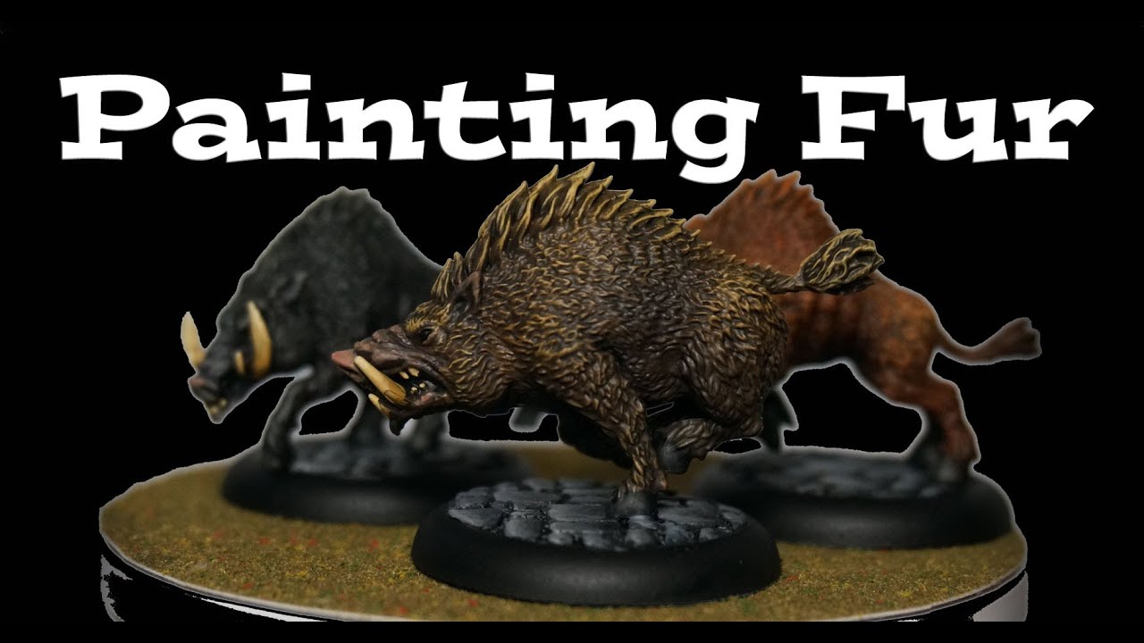 How to Paint Fur on Miniatures