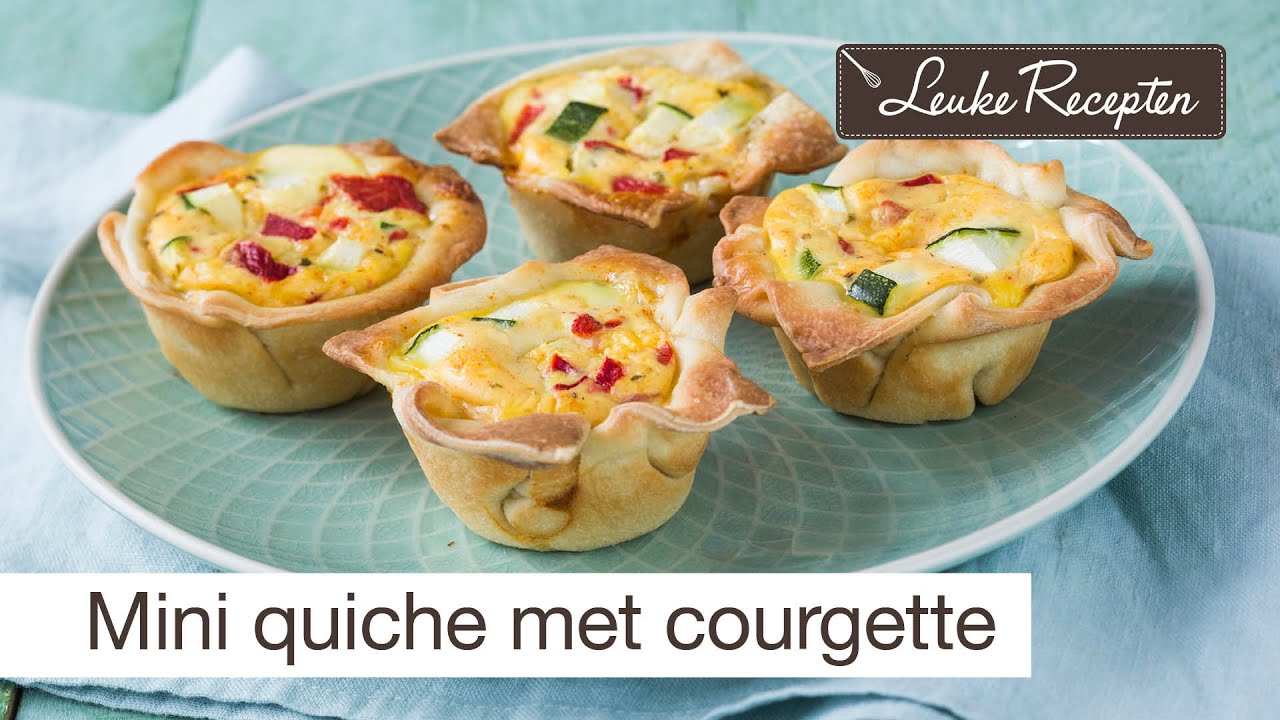 Mini quiche met courgette