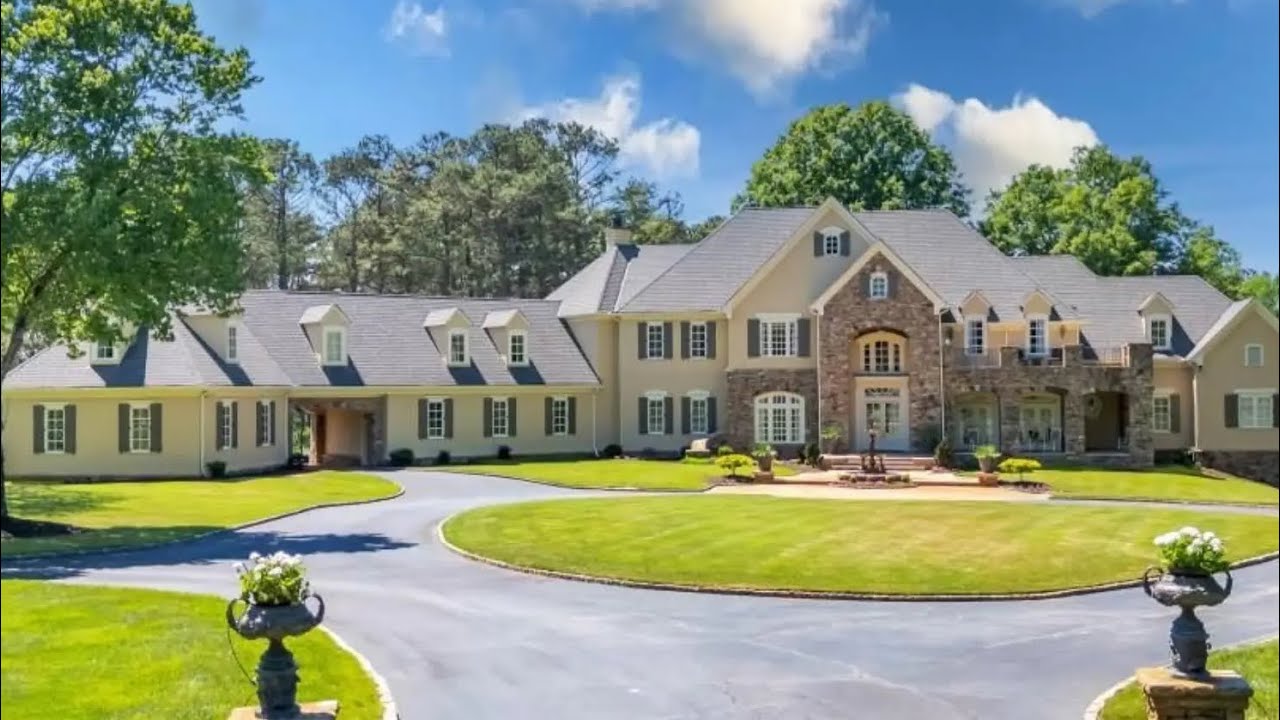 Explore a $6.95M Lakefront Mansion in Roswell Georgia