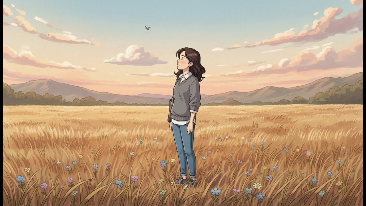 Peace and relax train trip. Ghibli ASMR. Peace, Slow Life