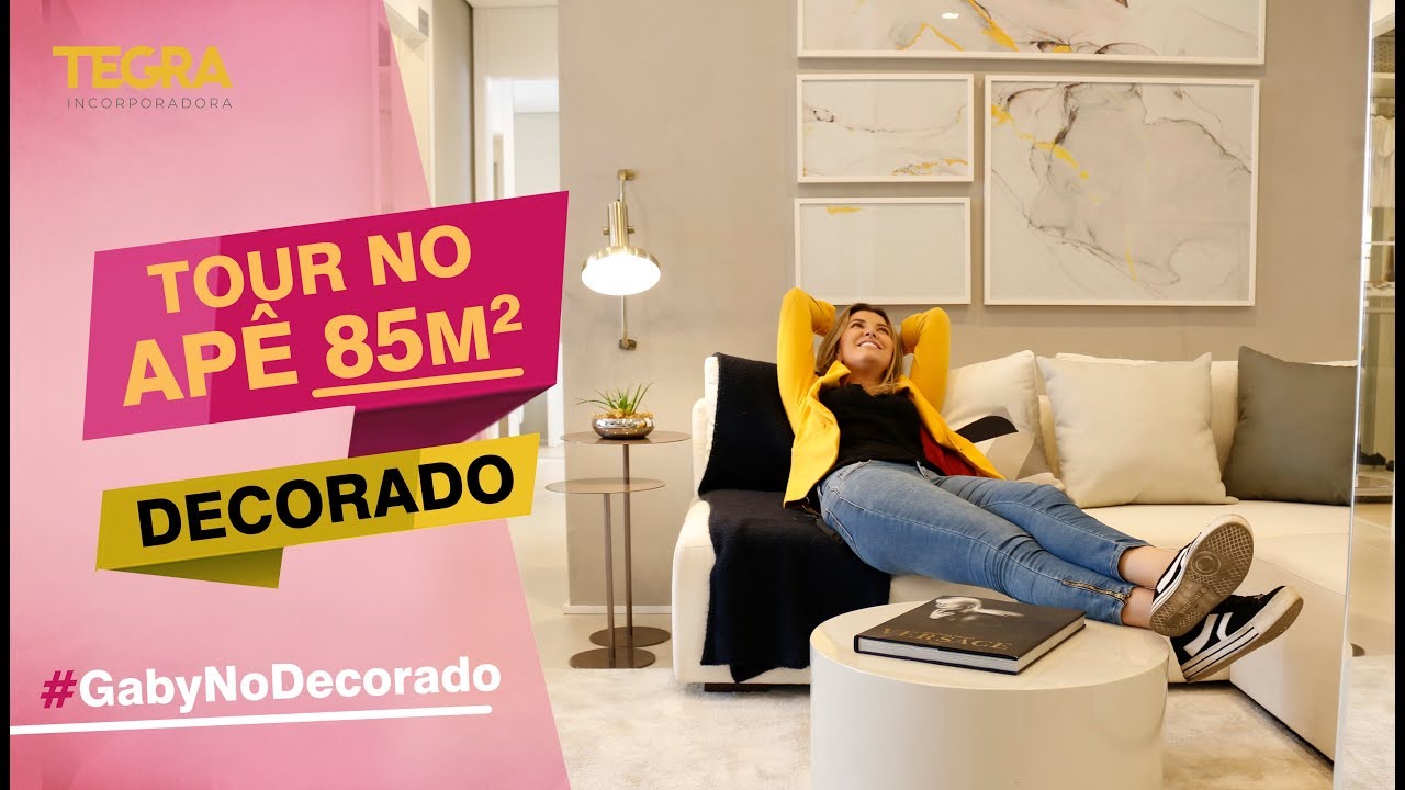 Tour pelo Apê 85m² feat. Tegra #GabyNoDecorado #38 | Gaby Garciia