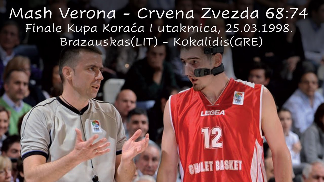 Mash Verona - Crvena Zvezda 68:74, Finale Kupa Radivoja Koraca I ut, 25.03.1998.