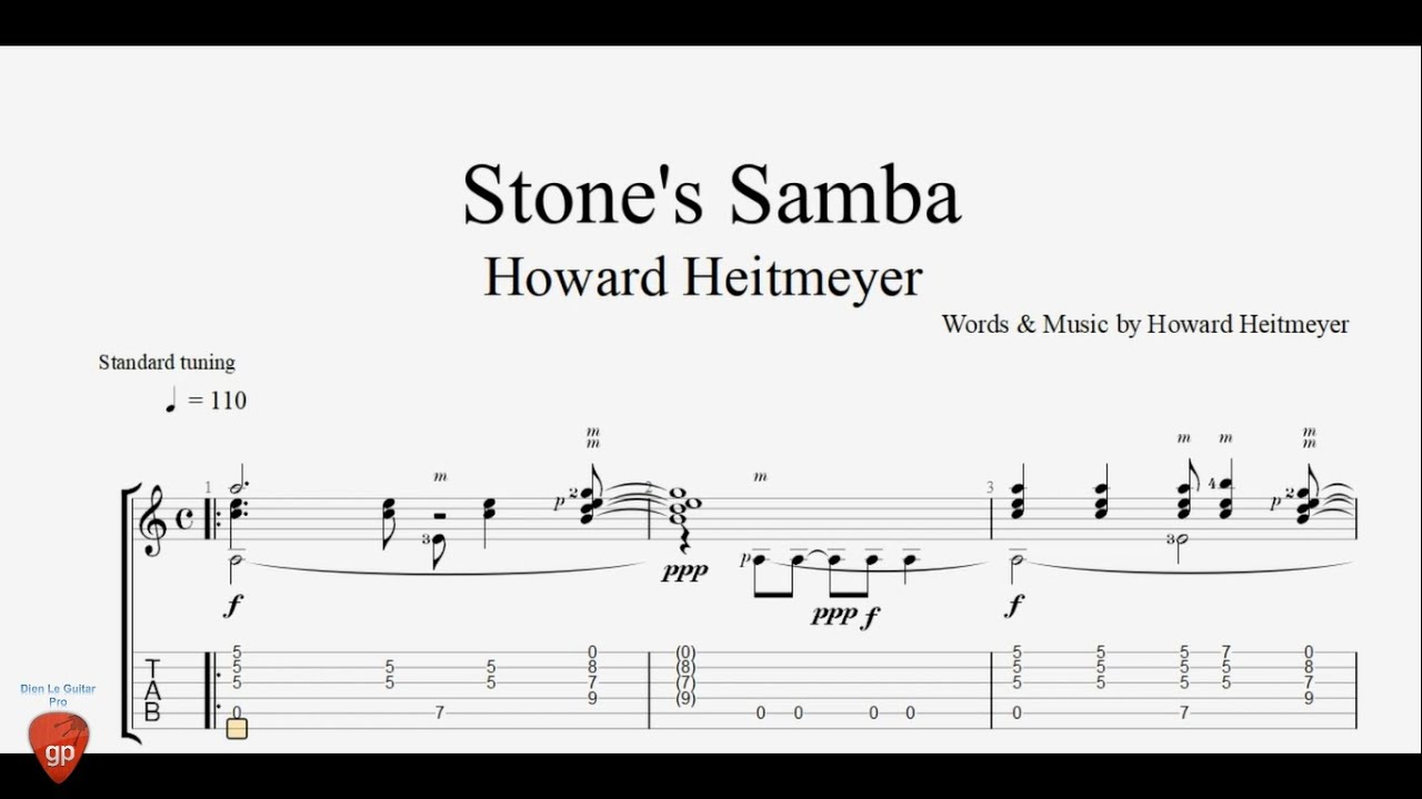 Stone's Samba - Guitar Tabs
