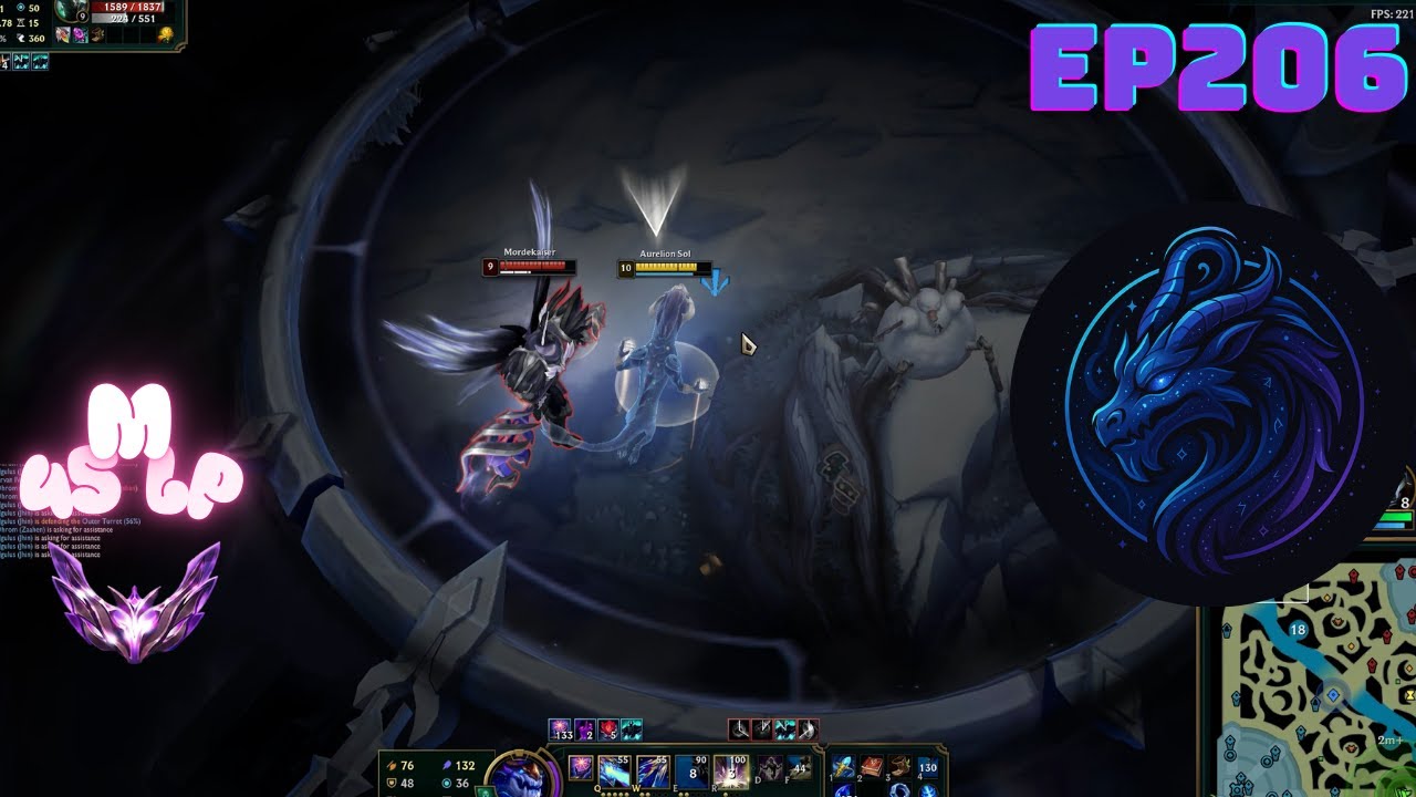 Road to rank 1 aurelion sol (no edit just educational)🔥- ep206 [league of legends-Arabia]