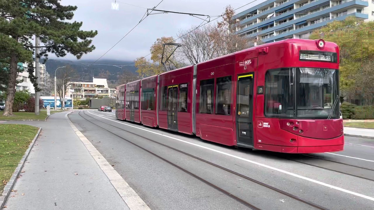 Straßenbahnlinien 2 und 5 Innsbruck - zweimal anders