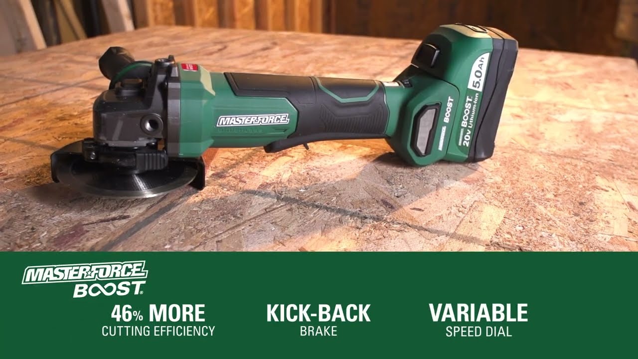 Masterforce Boost&reg; 20-Volt Brushless Cordless 4-1/2