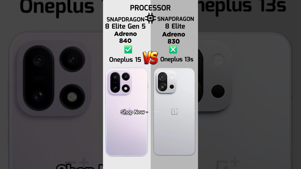 Oneplus 15 Vs Oneplus 13s
