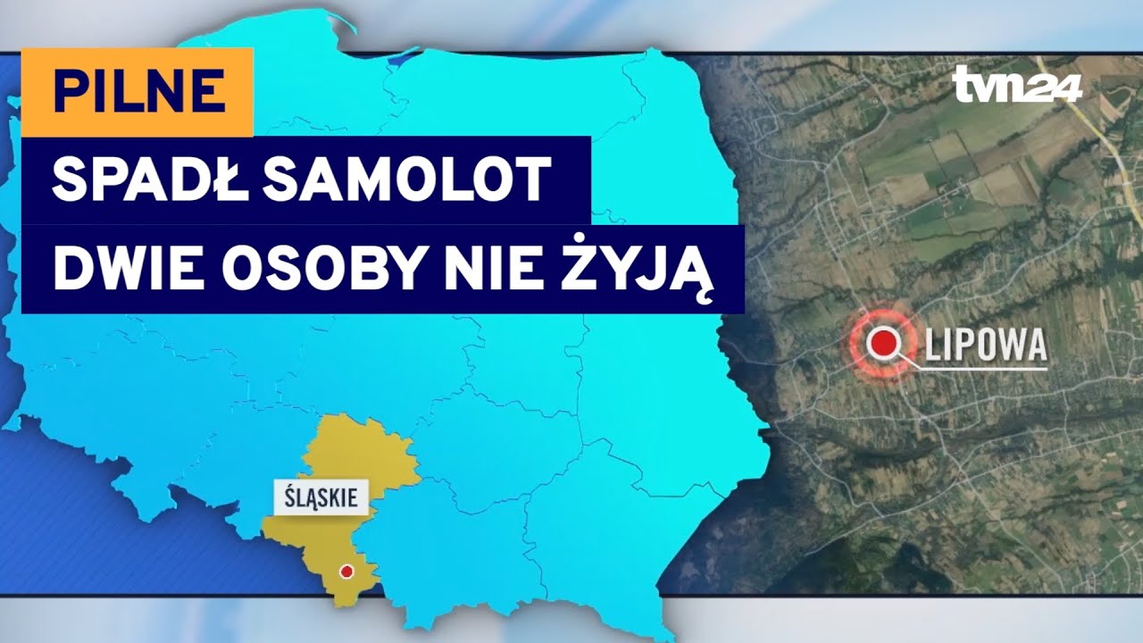 Spadł samolot we wsi Lipowa pod Żywcem. 