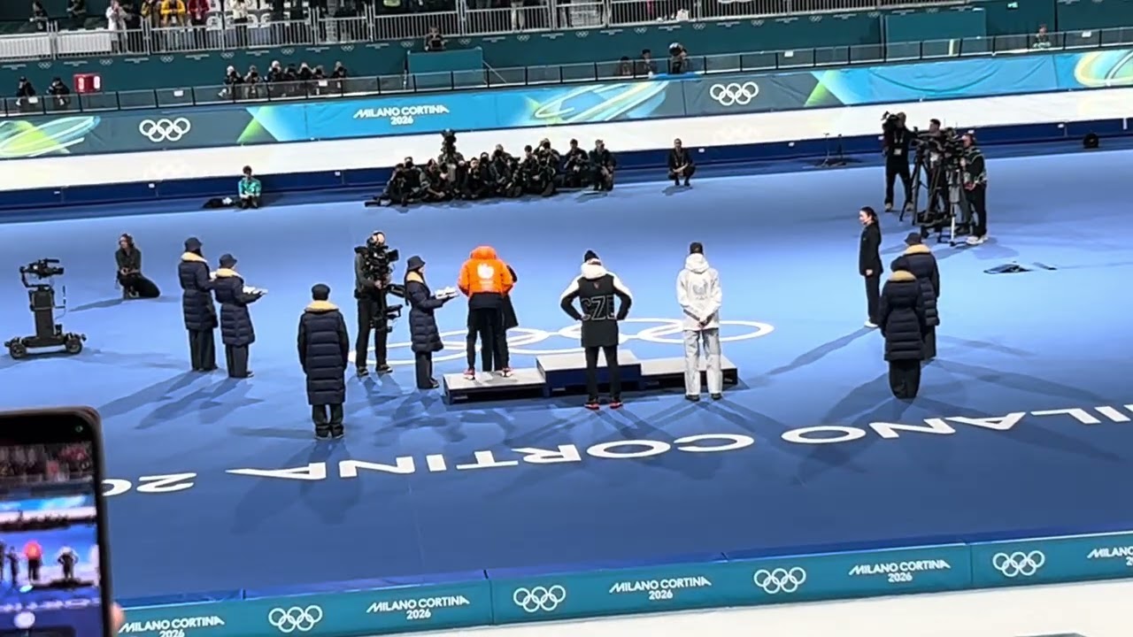 Milano Cortina 2026 Speed Skating Men's 10000 m Medal Ceremony