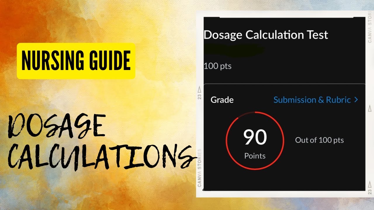 Galen: DOSAGE CALCULATIONS Nursing Exam