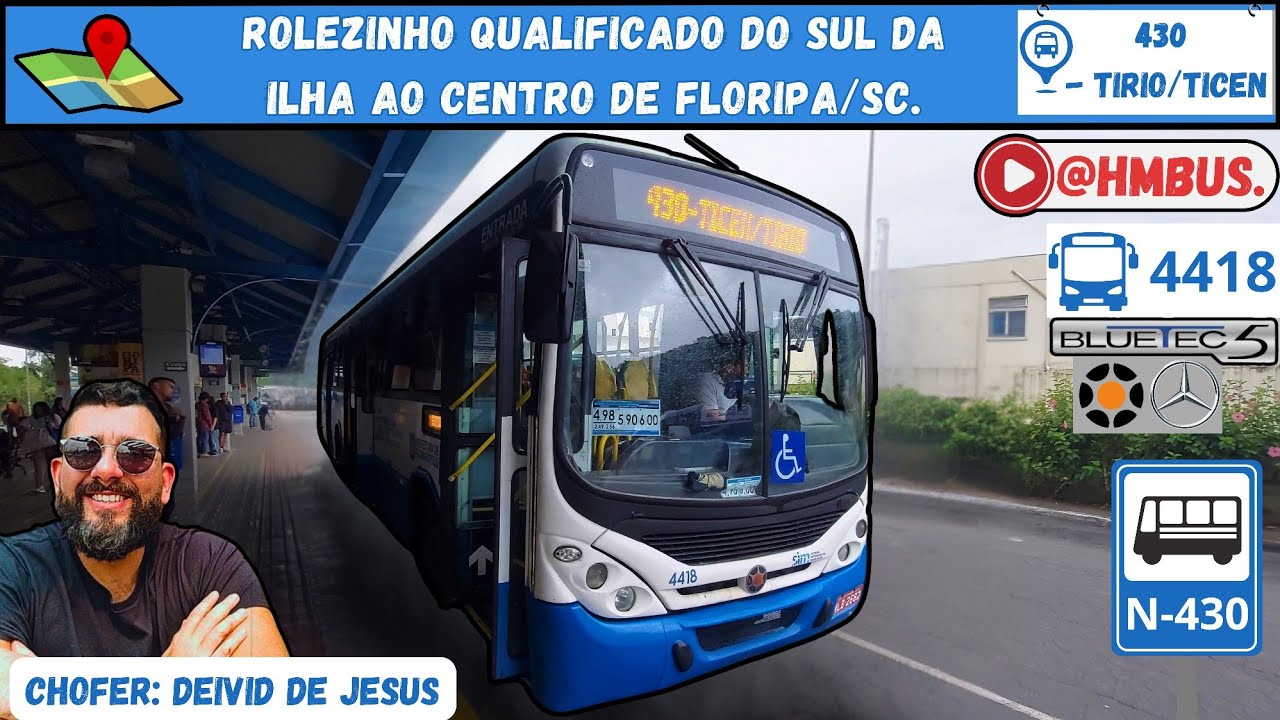 Do TIRIO ao TICEN na linha 430 via Costeira no Mercedes-Benz OF-1721 BlueTec 5.