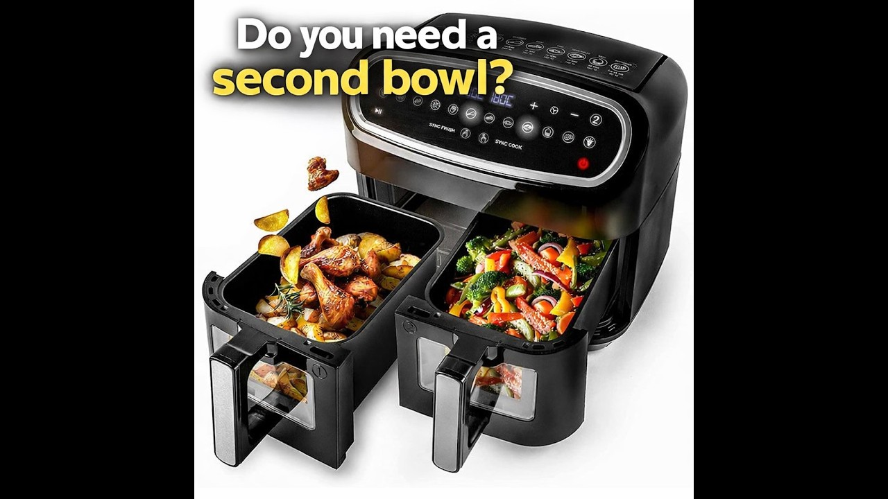Dual Basket Air Fryer: Worth It? #airfryer #kitchentech #cooking #homeappliances #kitchenreview