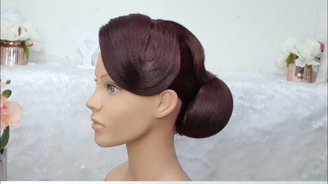 New Hairstyle  For  Long Hair. Bridal Updo Tutorial