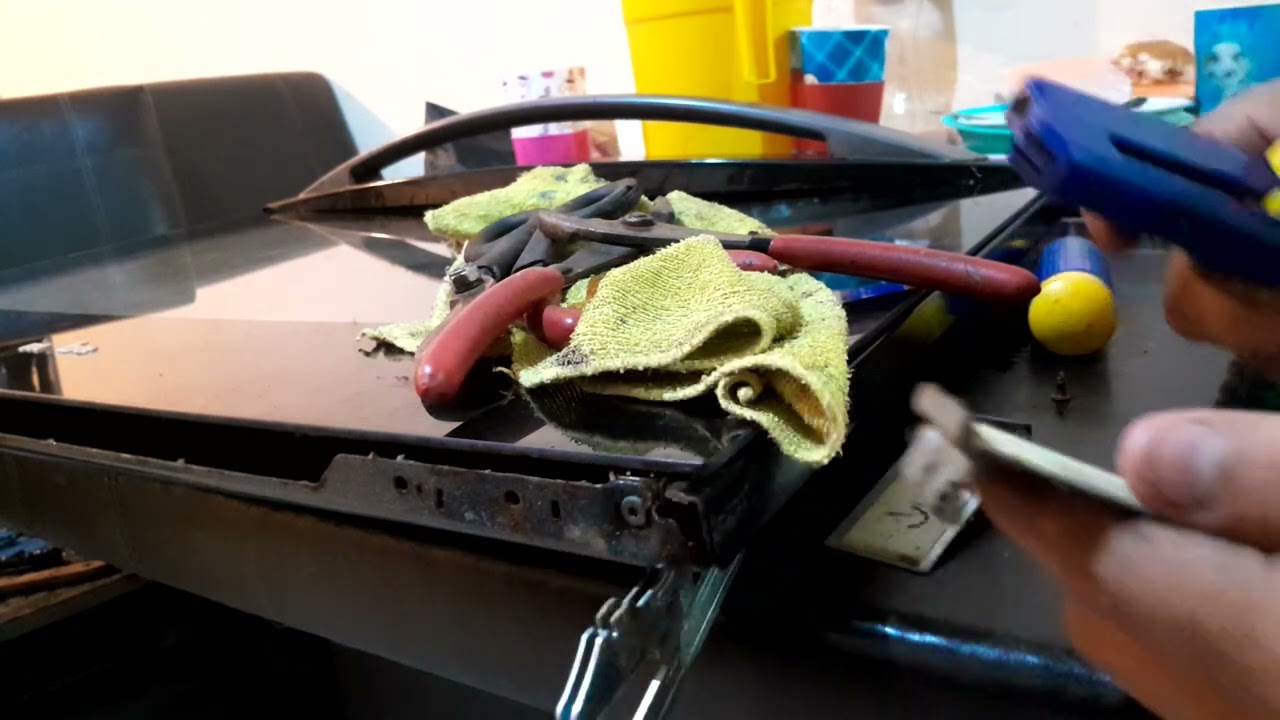 como arreglar vidrio  demi estufa