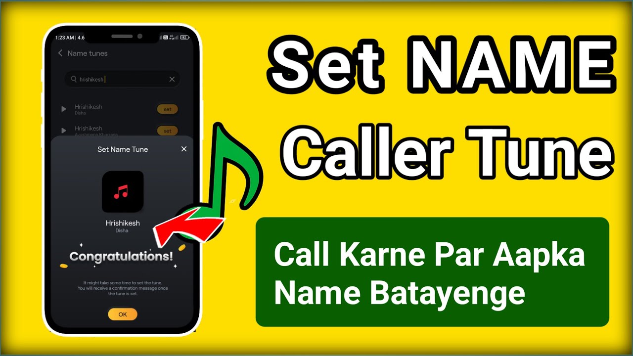 Set Your NAME as Caller Tune | How to Set Name Caller Tune on Incoming Call