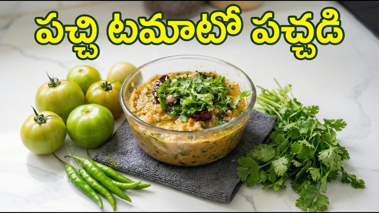 పచ్చి టమాటా పచ్చడి/Instant tomato pachadi in telugu/ఆంధ్ర style Tomato pachadi