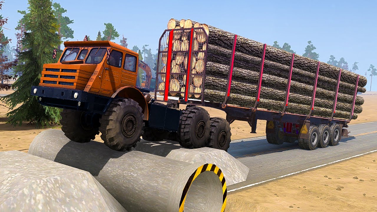 What Happens When Trucks Cross This mud Road ? Spintires: Mudrunner Truck Mod | Game Daily